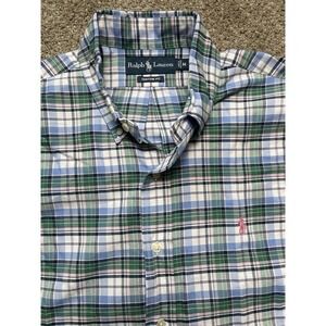 Polo Ralph Lauren‎ Men's Button Up Shirt Multicolor Plaid Medium/M Custom Fit